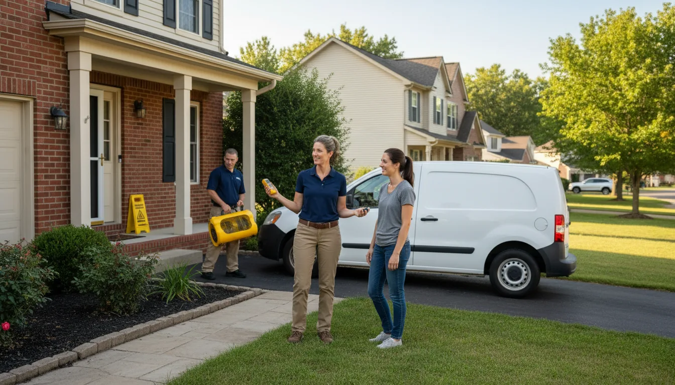 Water restoration image for Dehumidification And Cleanup Services in Saltillo, TX